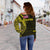 Hawaii Mauna Kea Polynesian Women's Off Shoulder Sweater - Yellow - Polynesian Pride