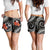 Tonga Polynesian Women Shorts - White Plumeria - Polynesian Pride