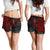 Guam Polynesian Shorts (Women) - Red Turtle Flowing - Polynesian Pride