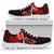 Wallis and Futuna Polynesian Custom Personalised Sneakers - Coat Of Arm With Hibiscus - Polynesian Pride