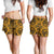 Polynesian Women's Short Yellow Black - Polynesian Pride