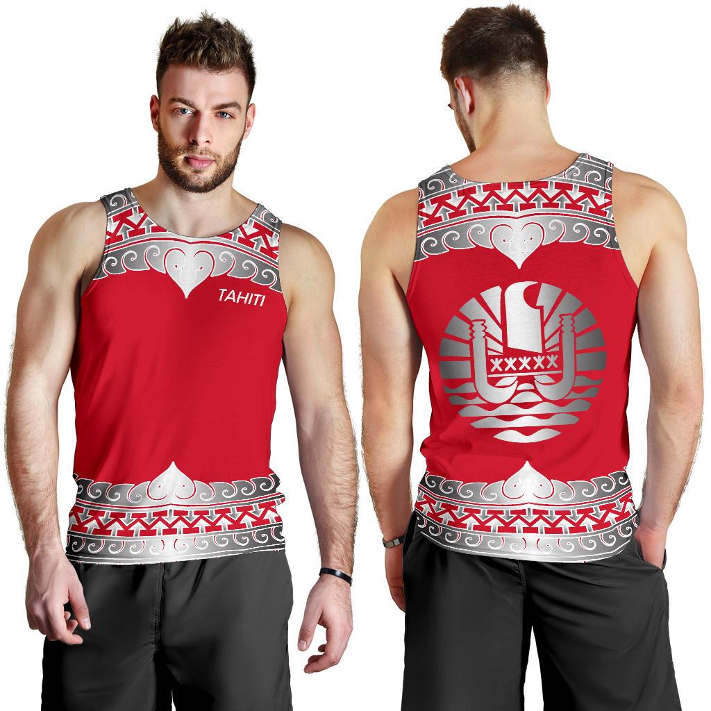 Tahiti Polynesian Men Tank Top - Wave Style - Polynesian Pride