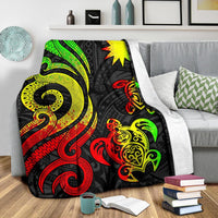 Nauru Premium Blanket - Reggae Tentacle Turtle - Polynesian Pride