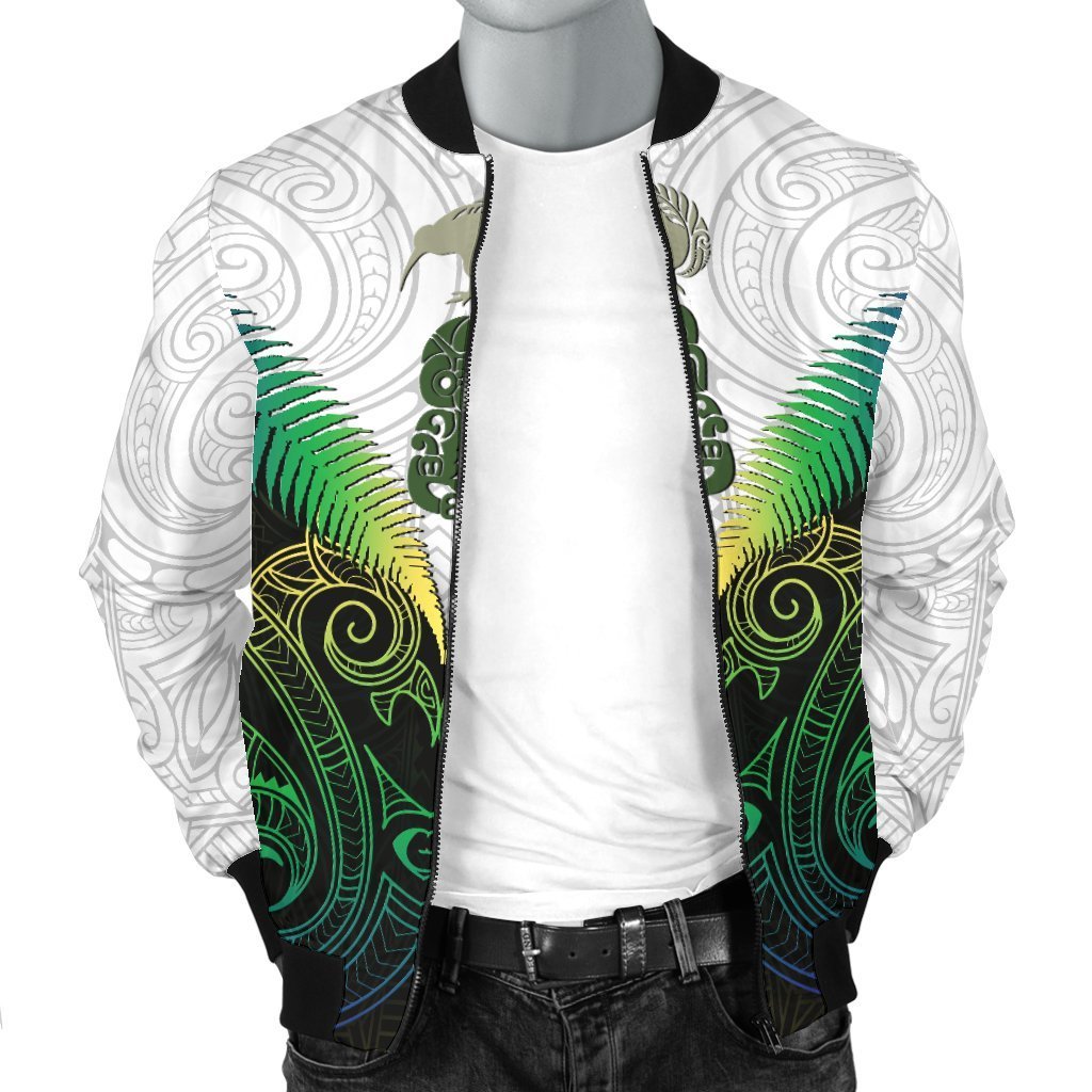 Maori Manaia New Zealand Men Bomber Jacket Rasta - Polynesian Pride