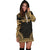 Norfolk Island Women's Hoodie Dress - Polynesian Gold Chief - Polynesian Pride