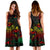 Tokelau Polynesian Midi Dress - Turtle Hibiscus Reggae - Polynesian Pride