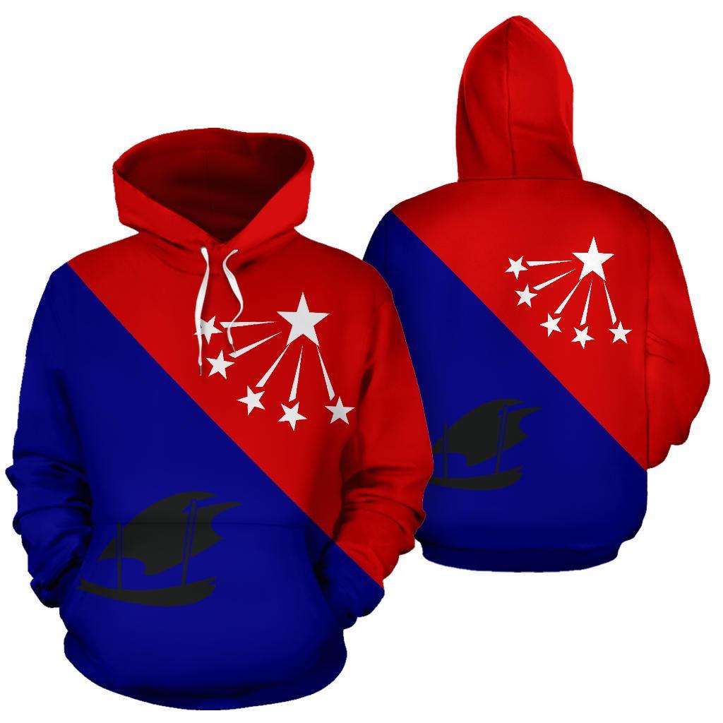 Central Province Papua New Guinea Flag Hoodie Unisex Blue - Polynesian Pride