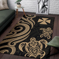 Wallis and Futuna Area Rug - Gold Tentacle Turtle - Polynesian Pride