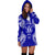 Niue Polynesian Hoodie Dress Map Blue - Polynesian Pride