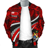 Tonga Polynesian Shark Tattoo Men'S Bomber Jacket - Polynesian Pride