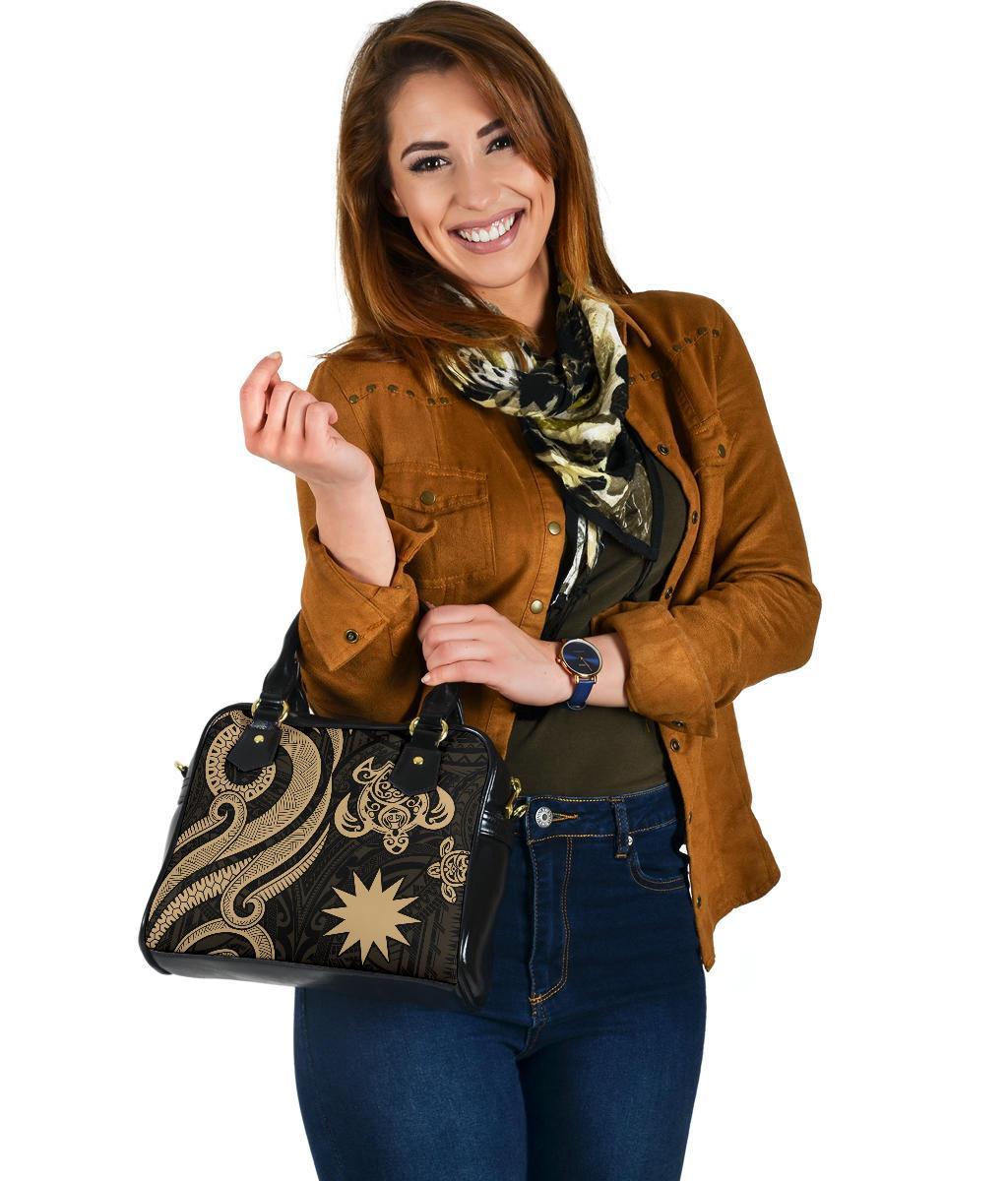 Nauru Shoulder Handbag - Red Tentacle Turtle - Polynesian Pride