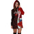 Samoa Polynesian Hoodie Dress - Coat Of Arm With Hibiscus - Polynesian Pride