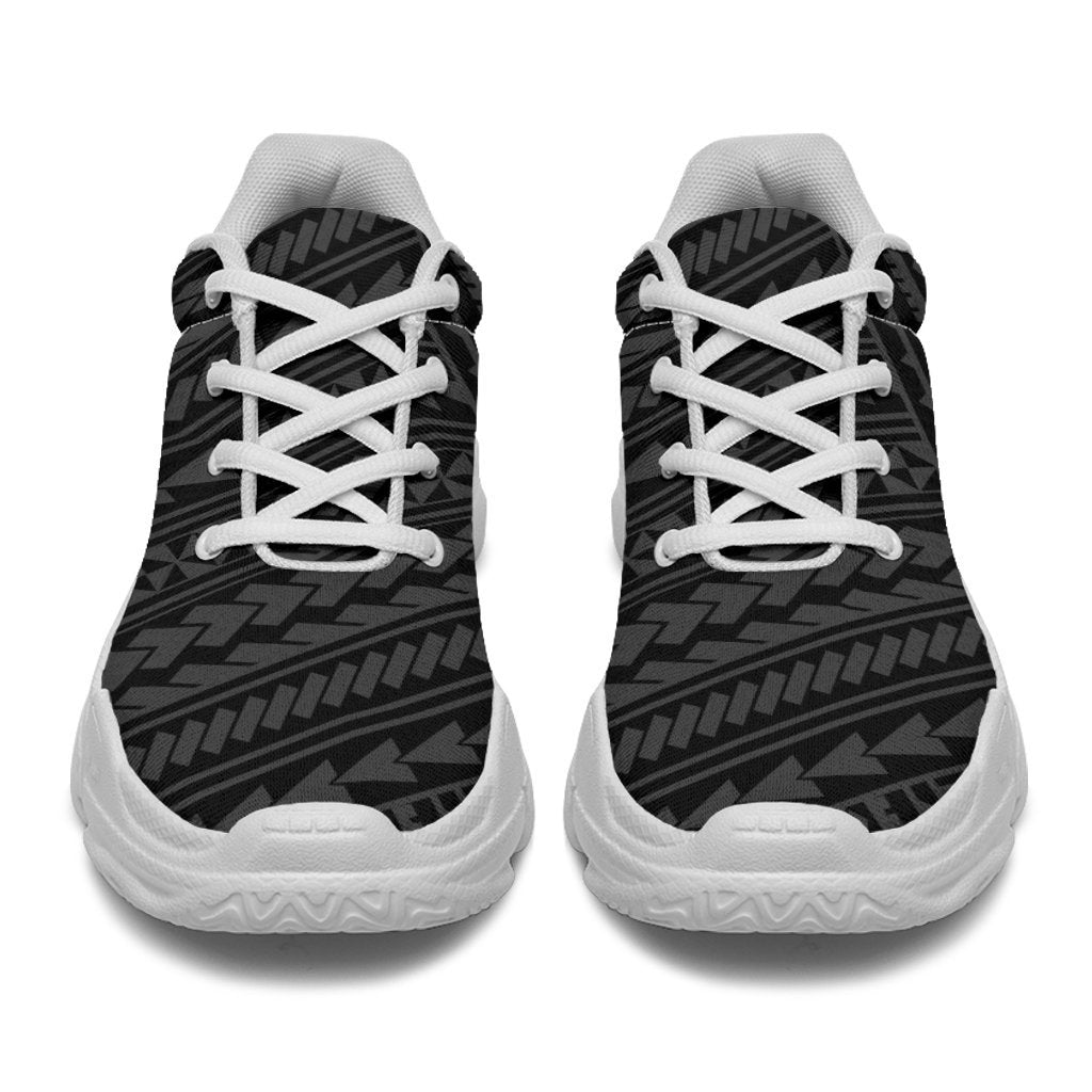 Polynesian Nation Gray Chunky Sneakers - Polynesian Pride