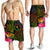 Chuuk Polynesian Men's Shorts - Hibiscus and Banana Leaves - Polynesian Pride