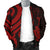 Fiji Polynesian Men Bomber Jacket - Red Tentacle Turtle Crest - Polynesian Pride