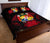 Tonga Polynesian Quilt Bed Set Hibiscus Red - Polynesian Pride