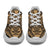 Polynesian Plumeria Mix Gold Black Chunky Sneakers - Polynesian Pride