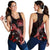 Samoa Polynesian Women Tank Top - Turtle With Blooming Hibiscus Red - Polynesian Pride