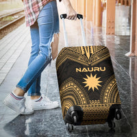 Nauru Polynesian Chief Luggage Cover - Gold Version - Polynesian Pride