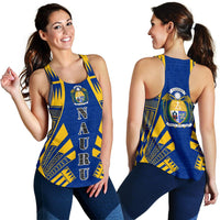 Nauru Women Racerback Tank - Polynesian Tattoo Flag - Polynesian Pride