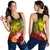 Custom Personalised Samoa Women's Racerback Tank- Humpback Whale with Tropical Flowers (Yellow) - Polynesian Pride