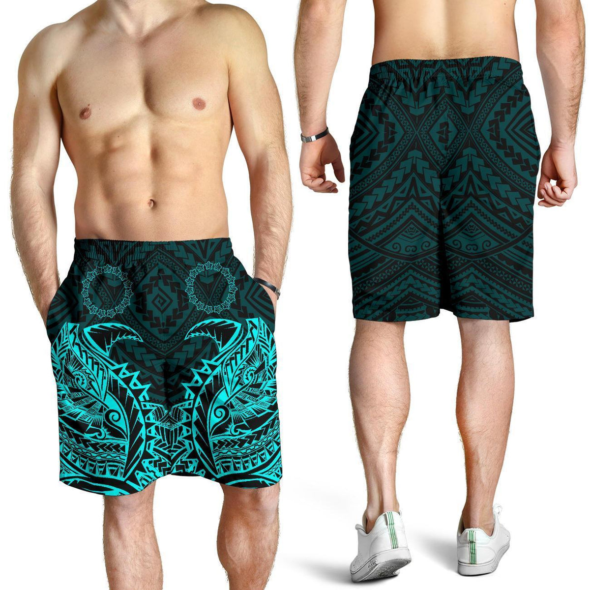 Cook Islands Premium Short - Bleu Clair - Polynesian Pride