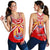 Tahiti Rugby Women Racerback Tank Polynesian Coat Of Arms and Flag - Polynesian Pride