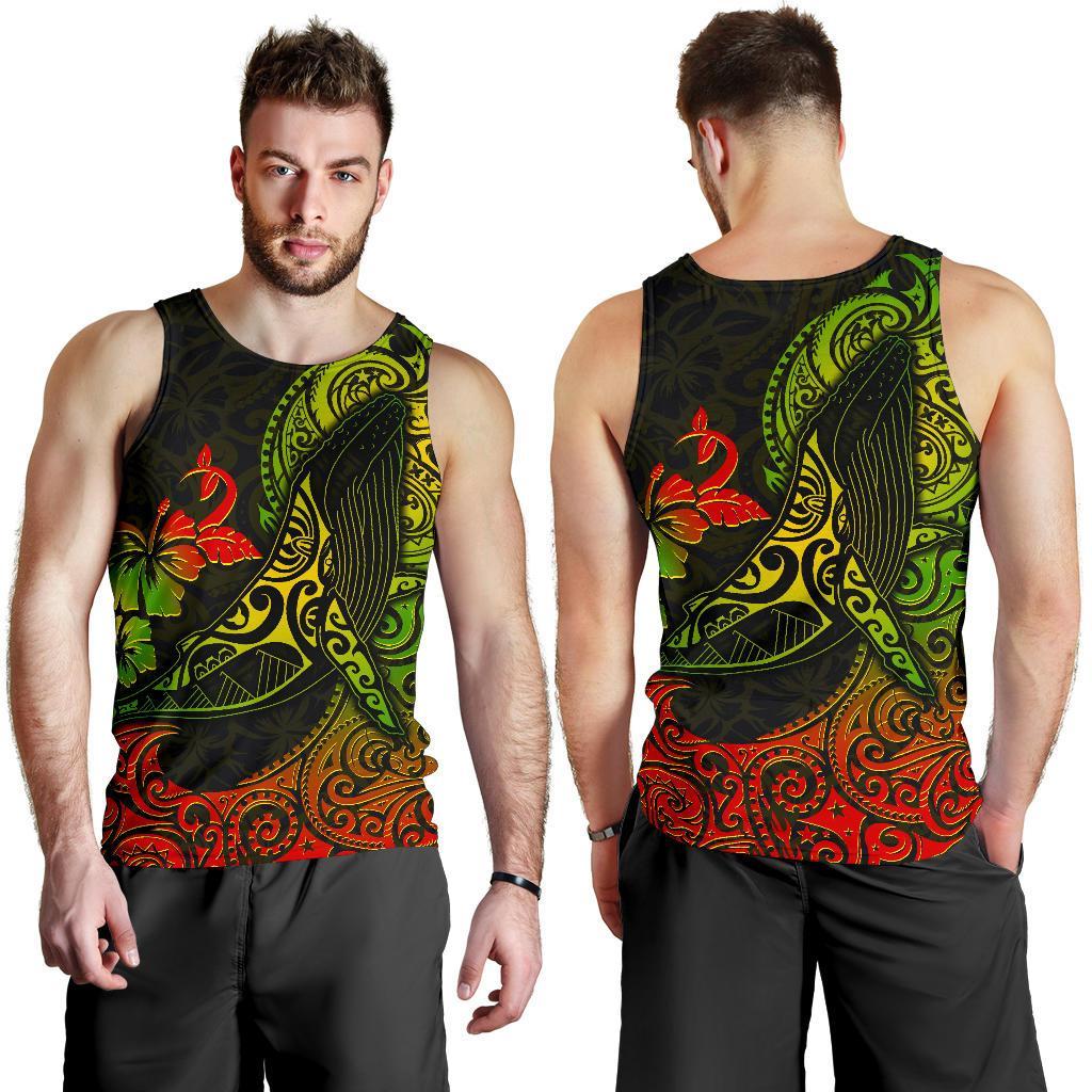 Hawaii Men's Tank Top - Polynesian Humpback Whale - Polynesian Pride