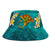 Tahiti Polynesian Bucket Hat - Manta Ray Ocean - Polynesian Pride