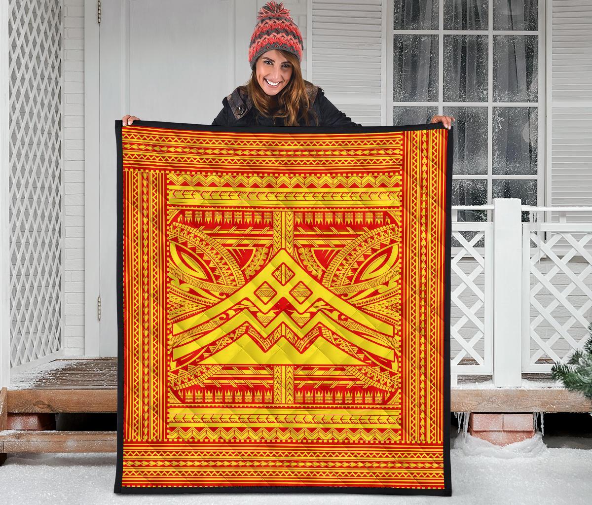 Hawaii Polynesian Mauna Kea Premium Quilt - Polynesian Pride