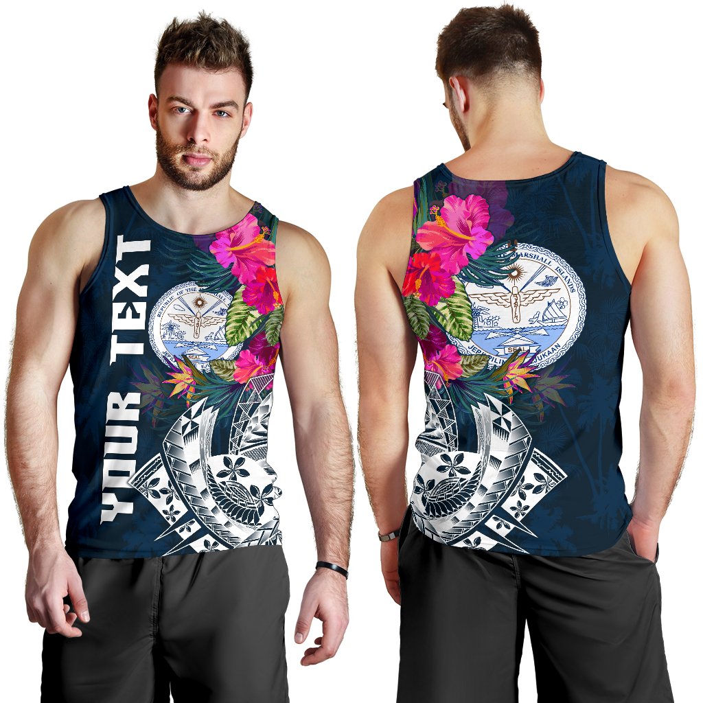 Marshall Island Custom Personalised Men's Tank Top - Summer Vibes - Polynesian Pride
