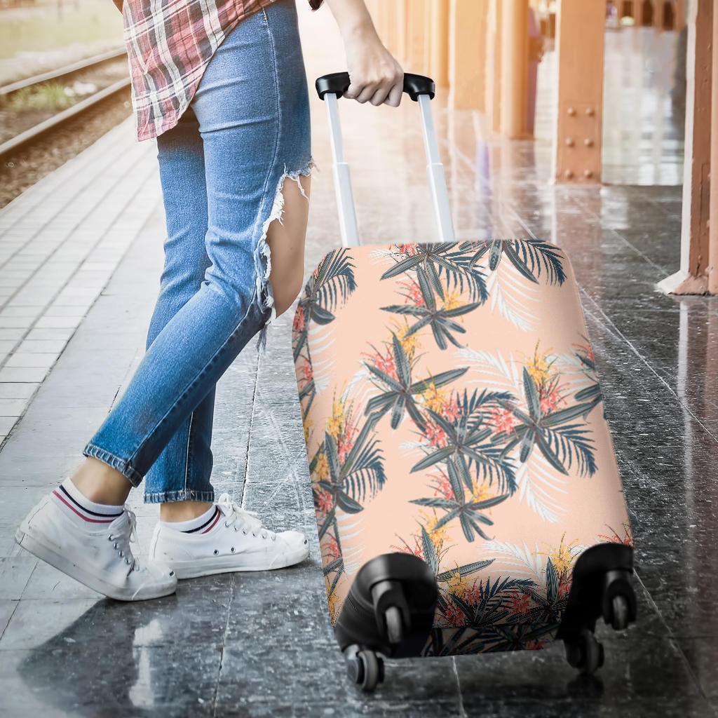 Tropical Pattern Pink Luggage Cover - Polynesian Pride