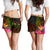 Fiji Polynesian Women's Shorts - Hibiscus and Banana Leaves - Polynesian Pride