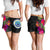 Federated States of Micronesia All Over Print Women's Shorts - Polynesian Hibiscus Pattern - Polynesian Pride