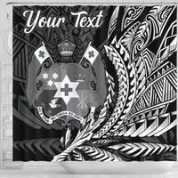 Tonga Shower Curtains - Custom Personalised Wings Style - Polynesian Pride