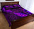 Aotearoa Maori Quilt Bed Set Silver Fern Koru Vibes Purple - Polynesian Pride