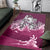 New Zealand Maori Manaia The Blue Sea Area Rug, Pink - Polynesian Pride