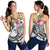 The Philippines Women's Racerback Tank - Summer Plumeria (White) - Polynesian Pride