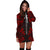 Gambier Islands Hoodie Dress - Polynesian Tattoo Red - Polynesian Pride