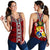 Tonga Polynesian Women's Racerback Tank - Tongan Ngatu Pattern Red - Polynesian Pride