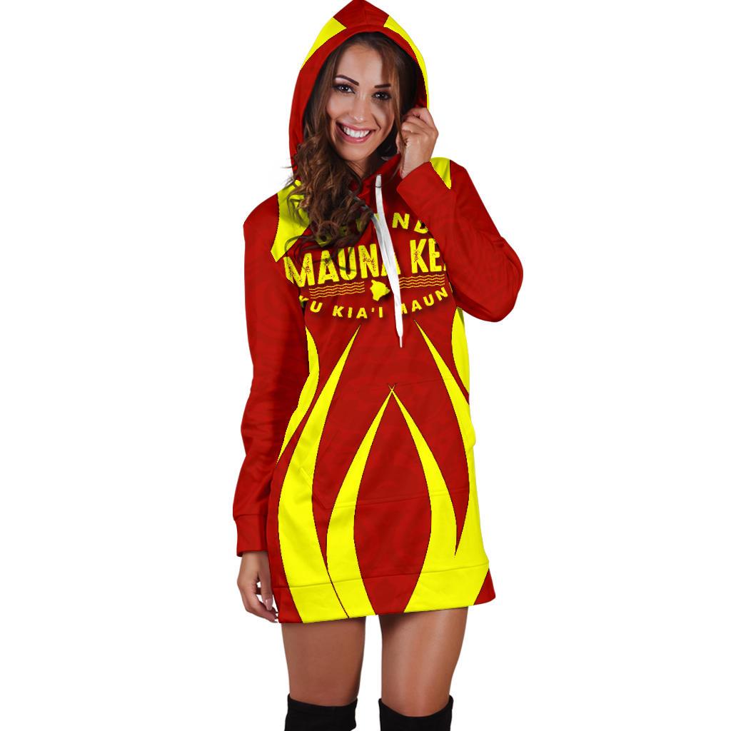 Mauna Kea Women's Hoodie Dress 01 - Polynesian Pride
