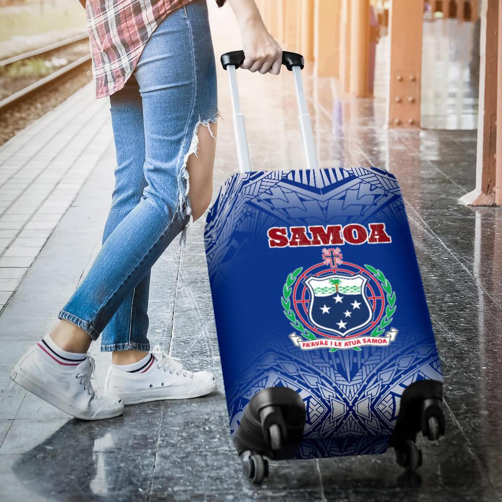 Samoa Luggage Covers - Polynesian Fog Blue - Polynesian Pride