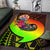 Tahiti Area Rug - Polynesian Hook And Hibiscus (Raggae) Reggae - Polynesian Pride