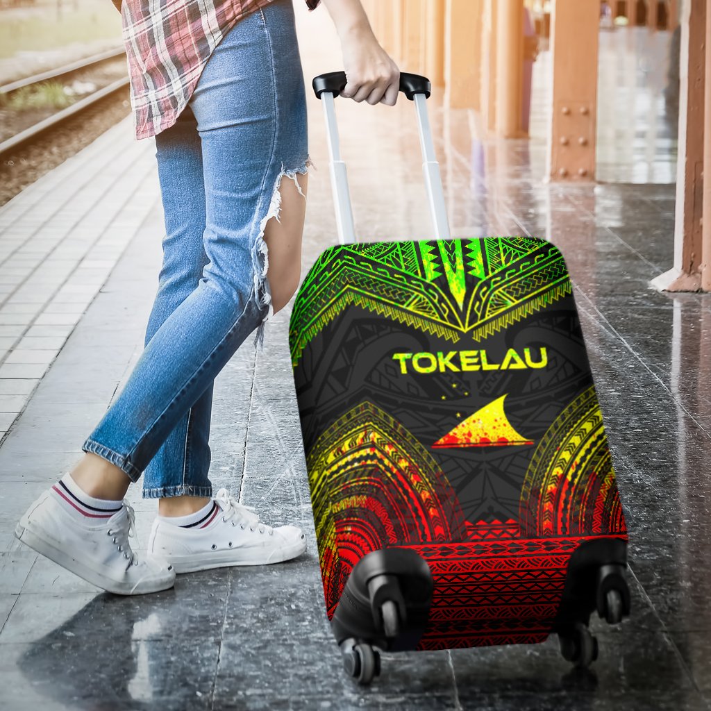 Tokelau Polynesian Chief Luggage Cover - Reggae Version - Polynesian Pride