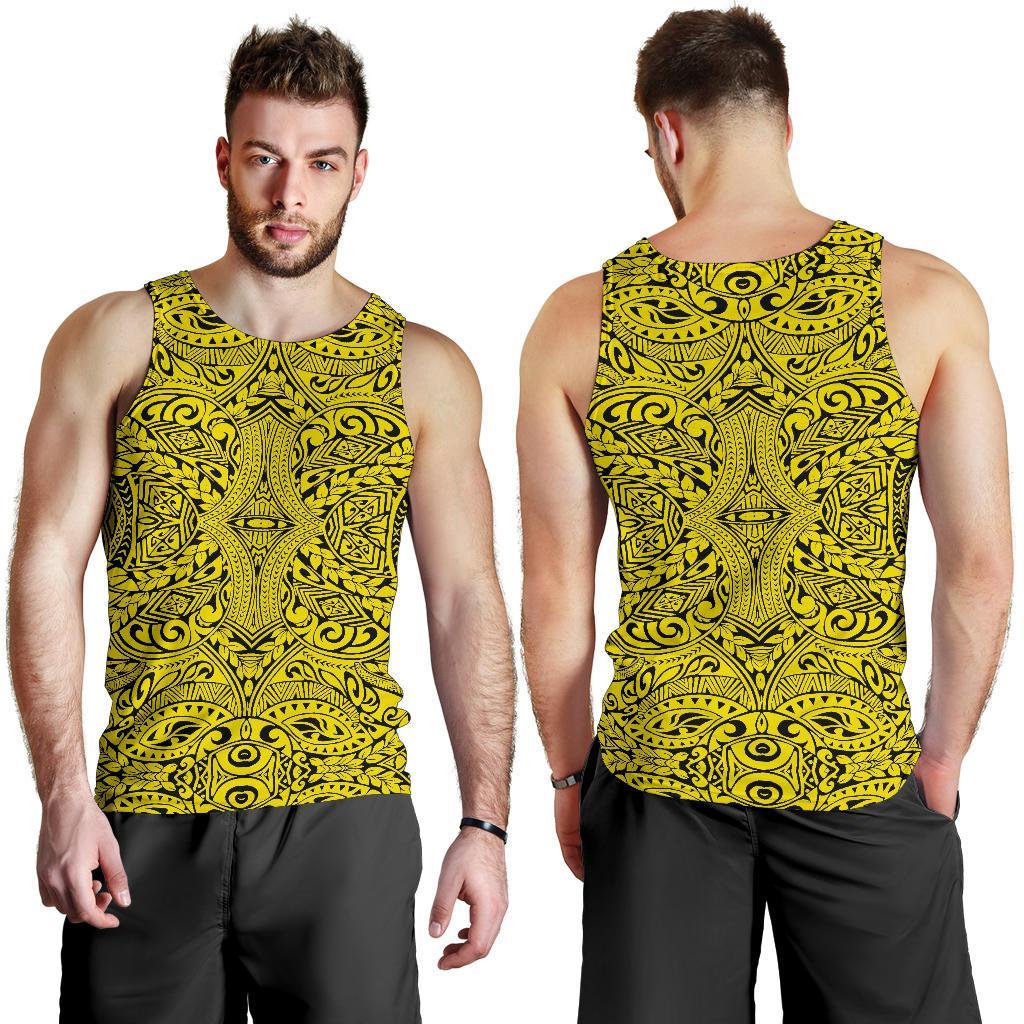 Polynesian Culture Yellow Hawaii Men's Tank Top - Polynesian Pride