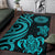 American Samoa Area Rug - Turquoise Tentacle Turtle - Polynesian Pride