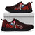 Samoa Polynesian Custom Personalised Sneakers - Coat Of Arm With Hibiscus - Polynesian Pride