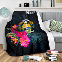 Nauru Polynesian Premium Blanket - Tropical Flower - Polynesian Pride