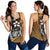 Federated States of Micronesia Women's Racerback Tank Gold - Turtle With Hook Gold - Polynesian Pride