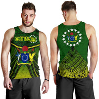 Cook Islands Men Tank Top Polynesian Tattoo Seashore - Polynesian Pride